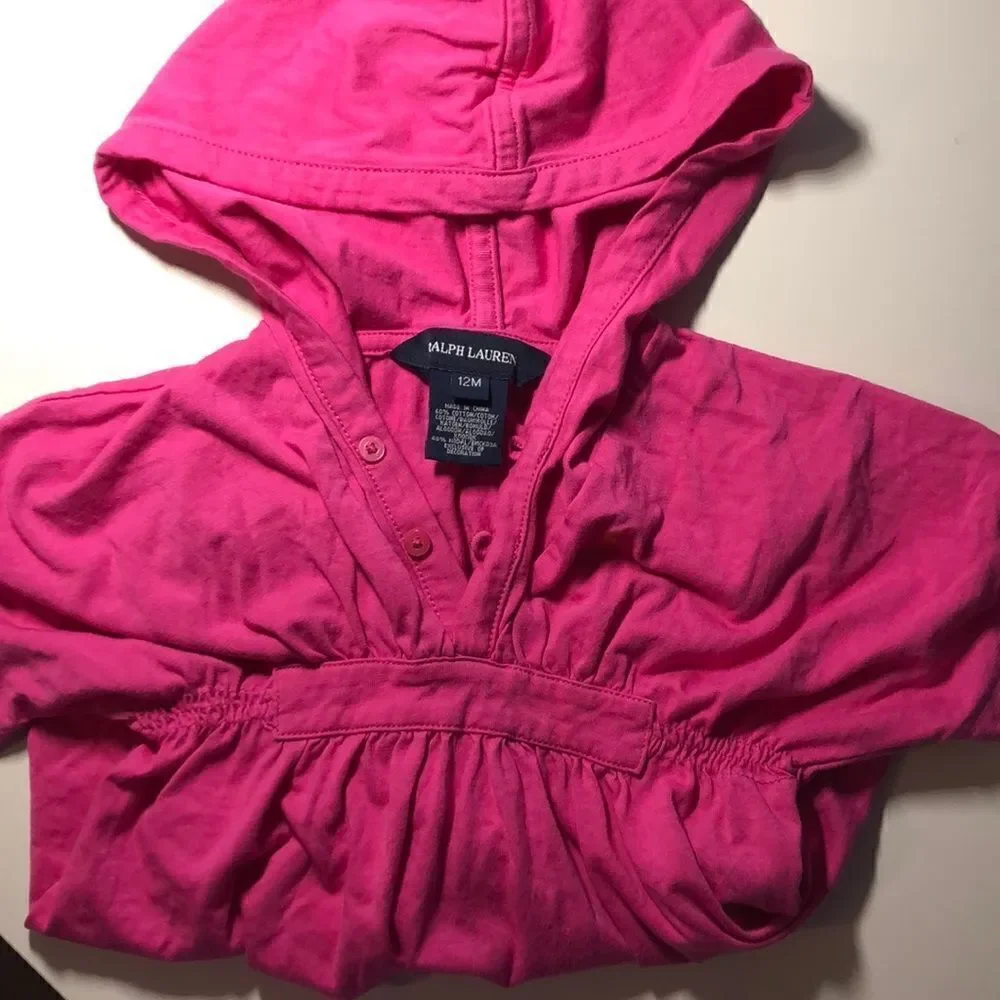 12 M Ralph Lauren Pink Sun Dress